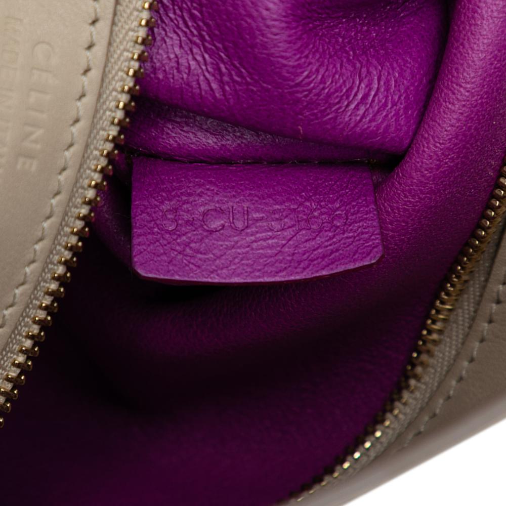 Celine B Celine Brown Beige Calf Leather Small Phantom Cabas Tote Italy