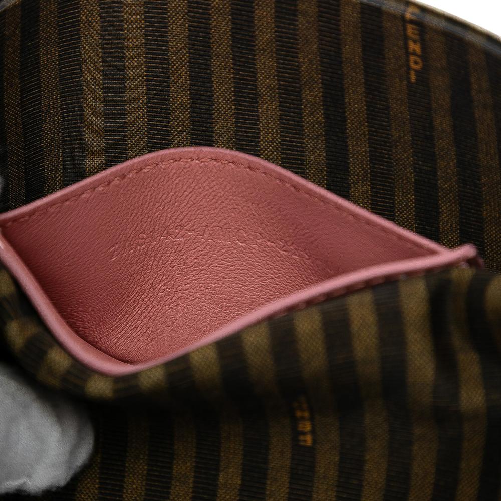 Fendi AB Fendi Pink Light Pink Satin Fabric Baguette Phone Pouch Satchel Italy