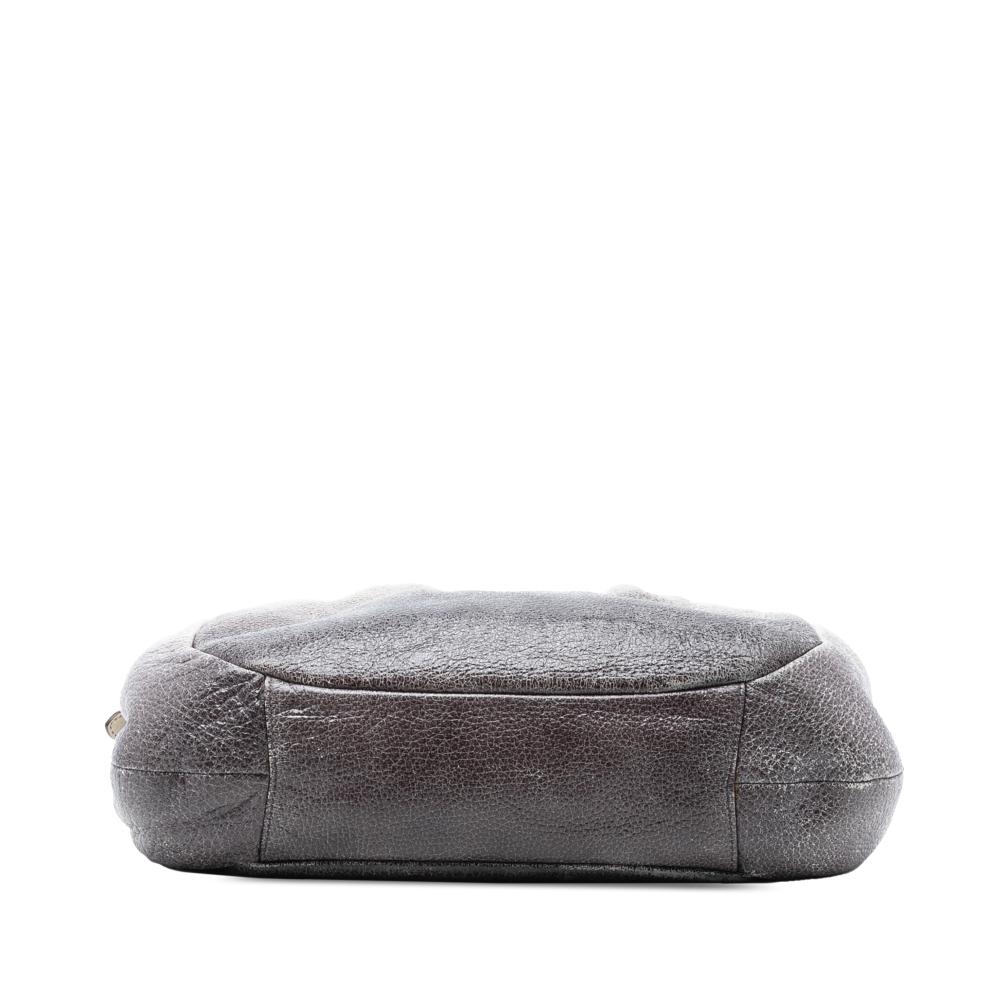 Prada B Prada White Goatskin Leather Cervo Ombre Antik Chain Shoulder Bag Italy