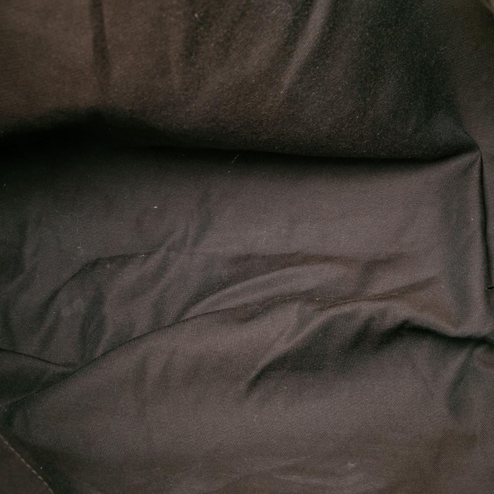 Gucci AB Gucci Brown Beige Canvas Fabric GG Tote Italy