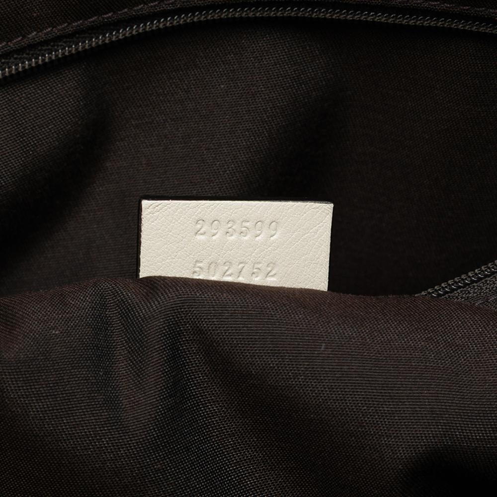 Gucci AB Gucci White Calf Leather Guccissima Princy Tote Italy