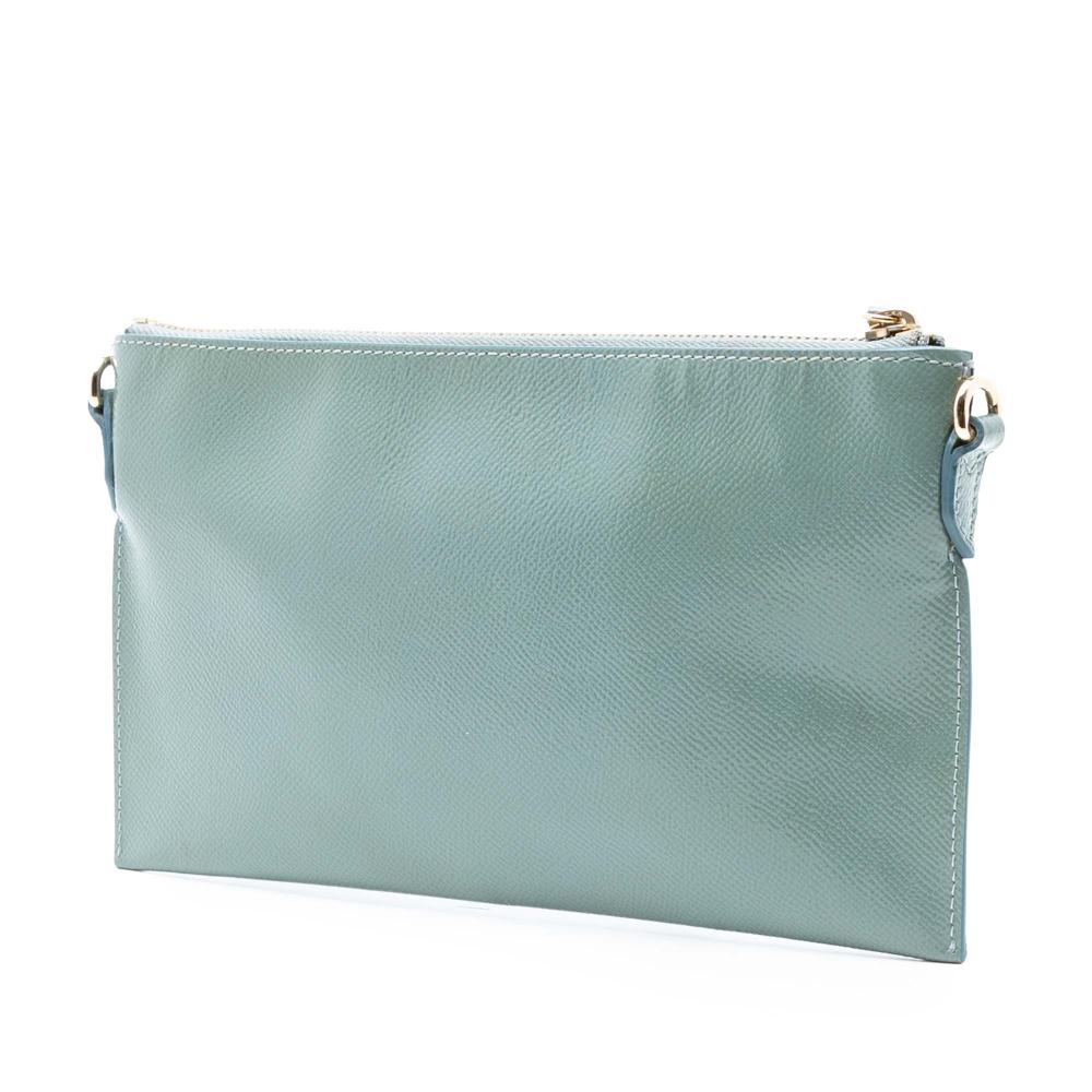 Burberry B Burberry Green Light Green Calf Leather Grained Peyton Crossbody Romania