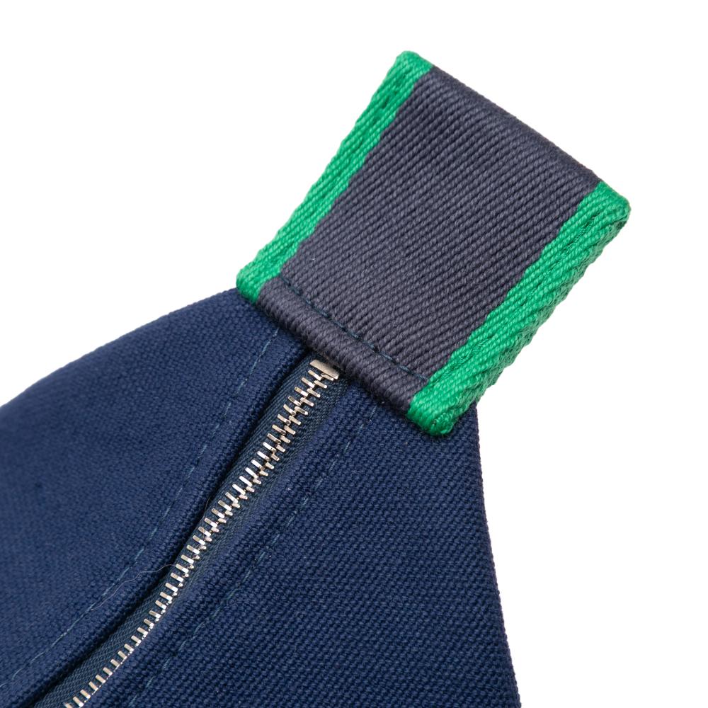 Hermès AB Hermès Blue Dark Blue Canvas Fabric Small Toile Bride A Brac Case France