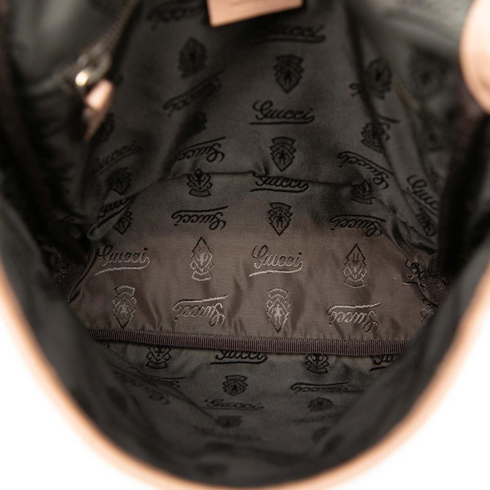 Gucci B Gucci Brown Nude Calf Leather Guccissima Crossbody Italy