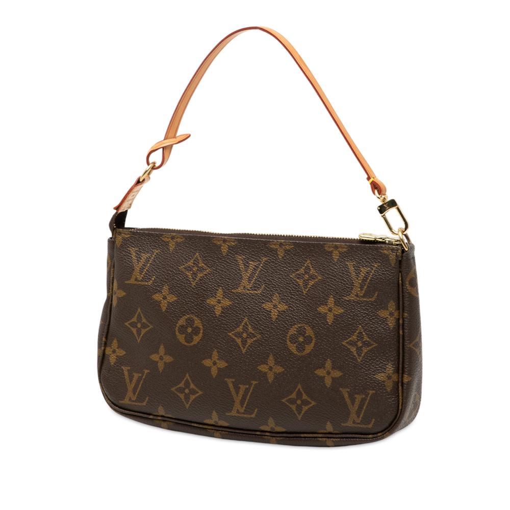 Louis Vuitton AB Louis Vuitton Brown Monogram Canvas Fabric Monogram Pochette Accessoires France