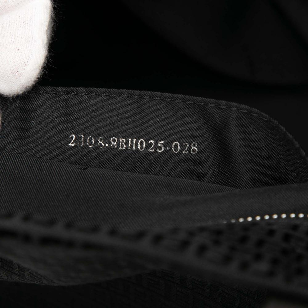 Fendi B Fendi Black Canvas Fabric Micro Zucchino Tote Italy