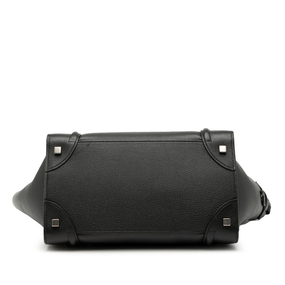 Celine AB Celine Black Calf Leather Mini Luggage Tote Italy