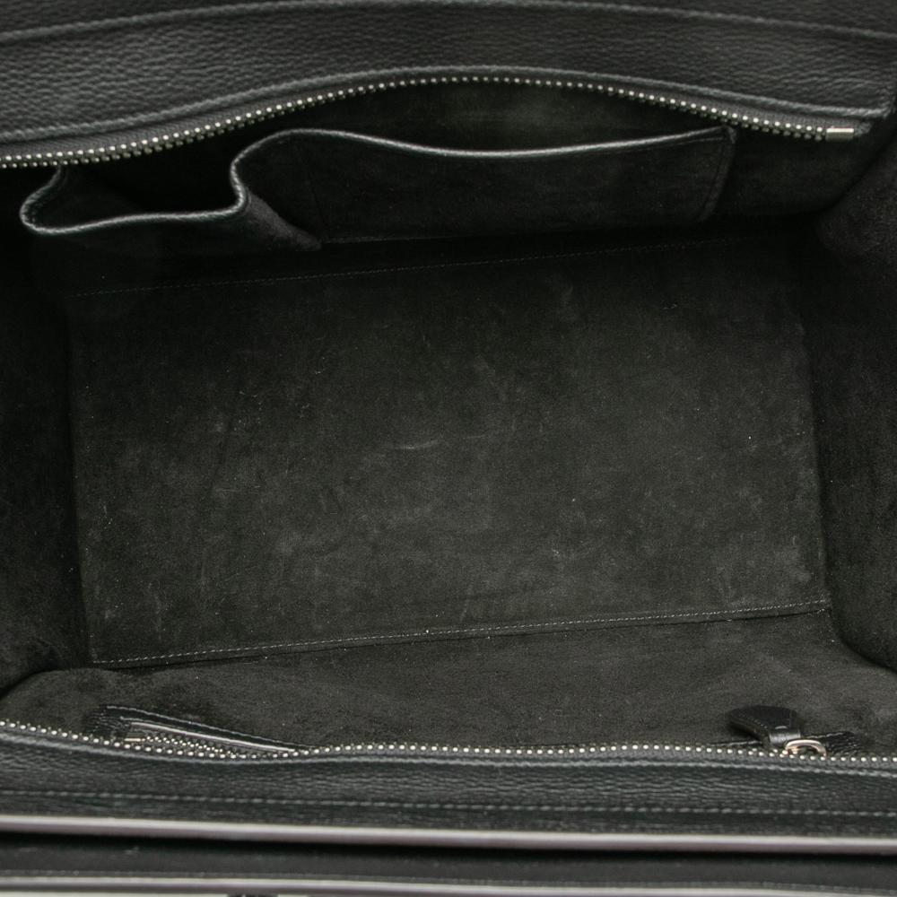 Celine AB Celine Black Calf Leather Mini Luggage Tote Italy