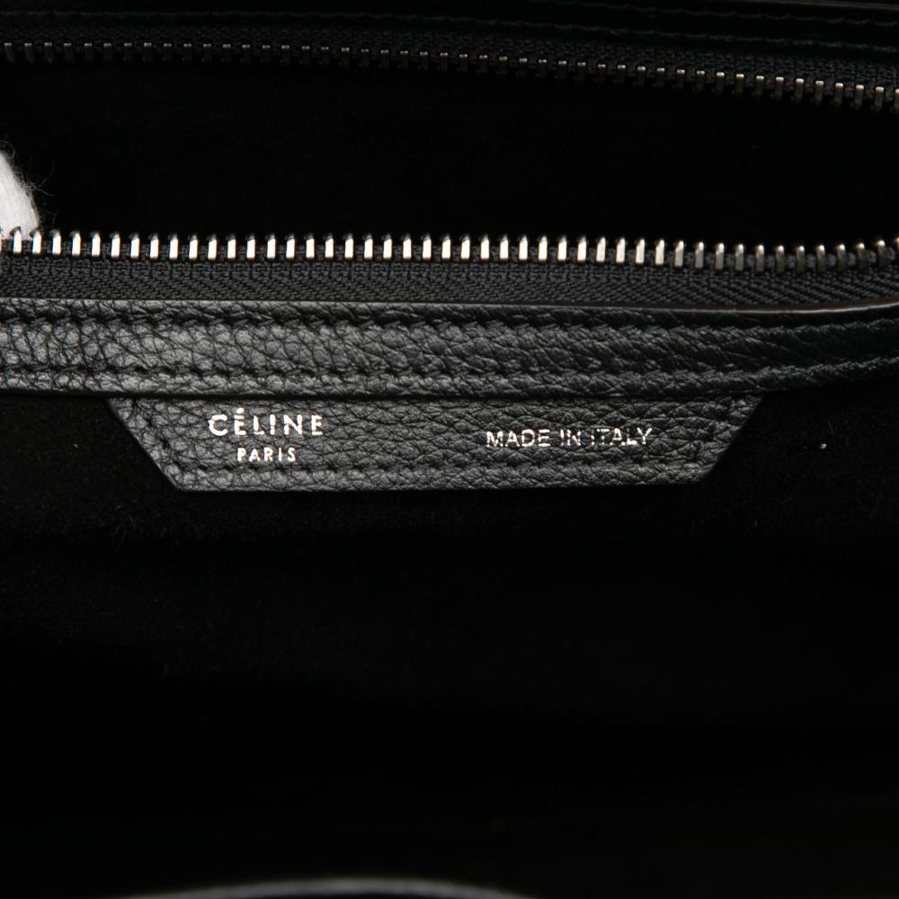 Celine AB Celine Black Calf Leather Mini Luggage Tote Italy