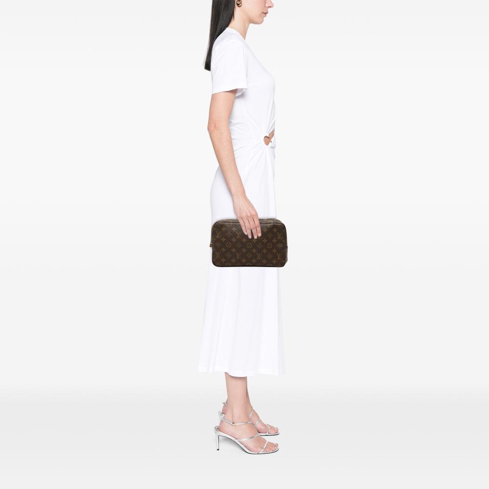 Louis Vuitton AB Louis Vuitton Brown Monogram Canvas Fabric Monogram Trousse Toilette 28 France