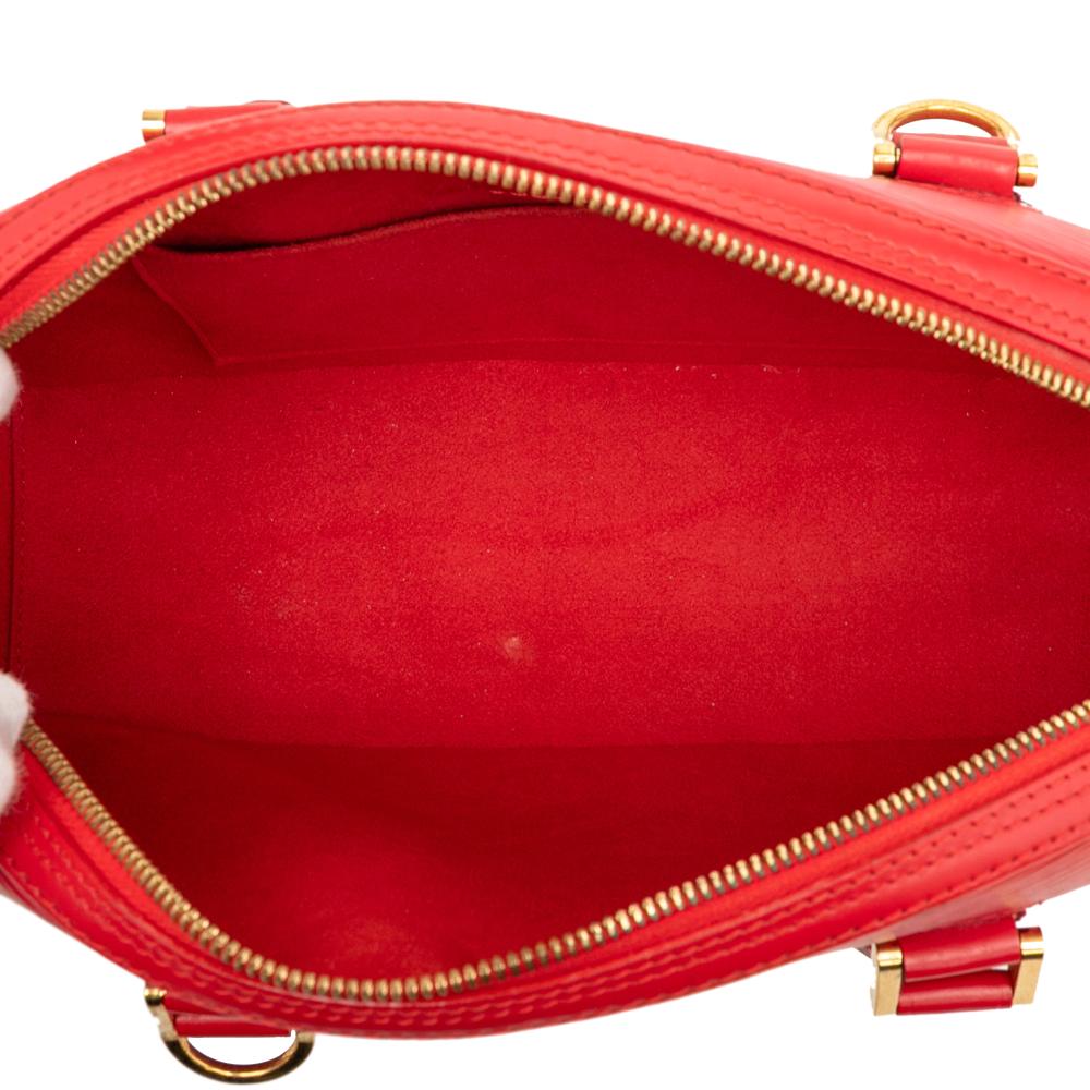 Louis Vuitton B Louis Vuitton Red Epi Leather Leather Epi Jasmine France