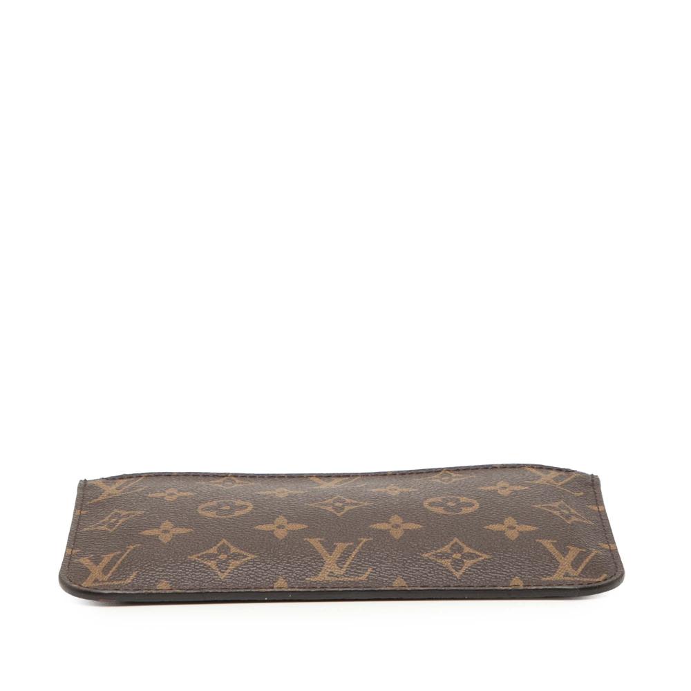 Louis Vuitton B Louis Vuitton Brown Monogram Canvas Fabric Monogram Neverfull Pouch France