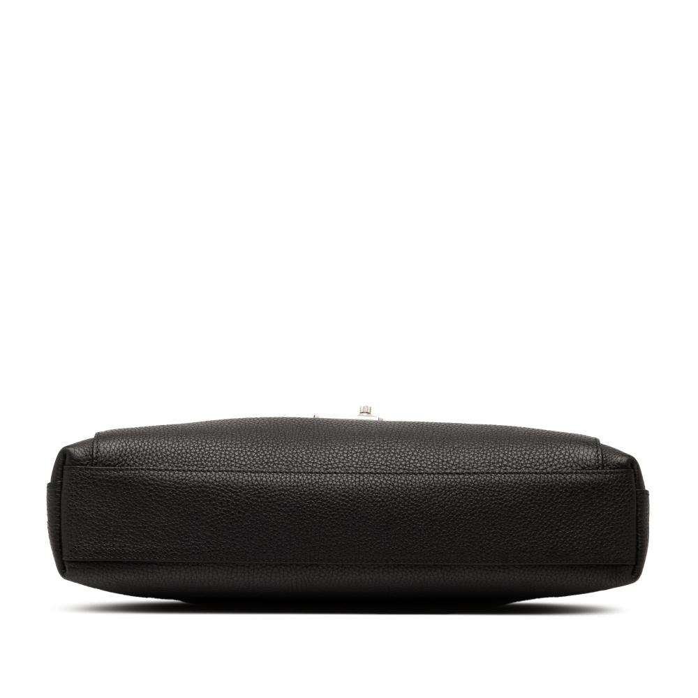 Louis Vuitton B Louis Vuitton Black Calf Leather Taurillon Serviette Dorian Briefcase France