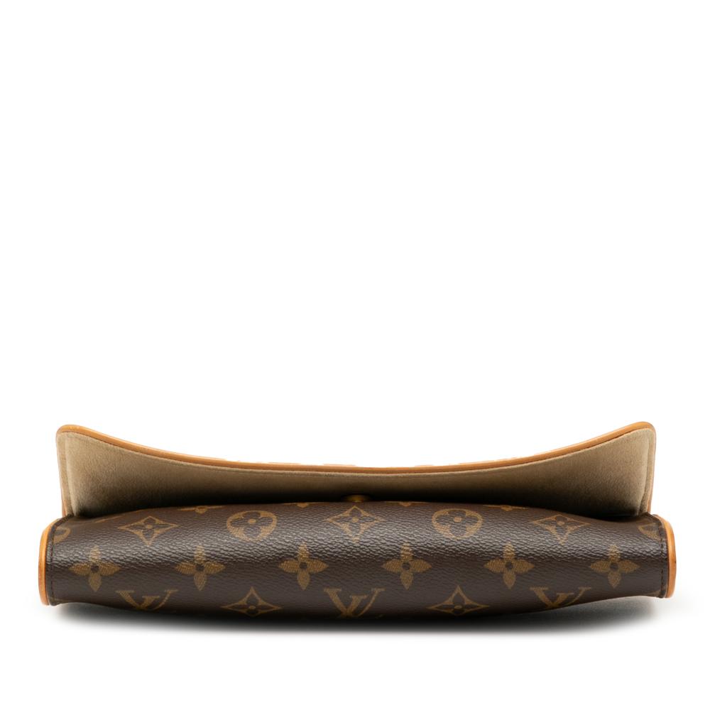 Louis Vuitton B Louis Vuitton Brown Monogram Canvas Fabric Monogram Pochette Twin GM Spain