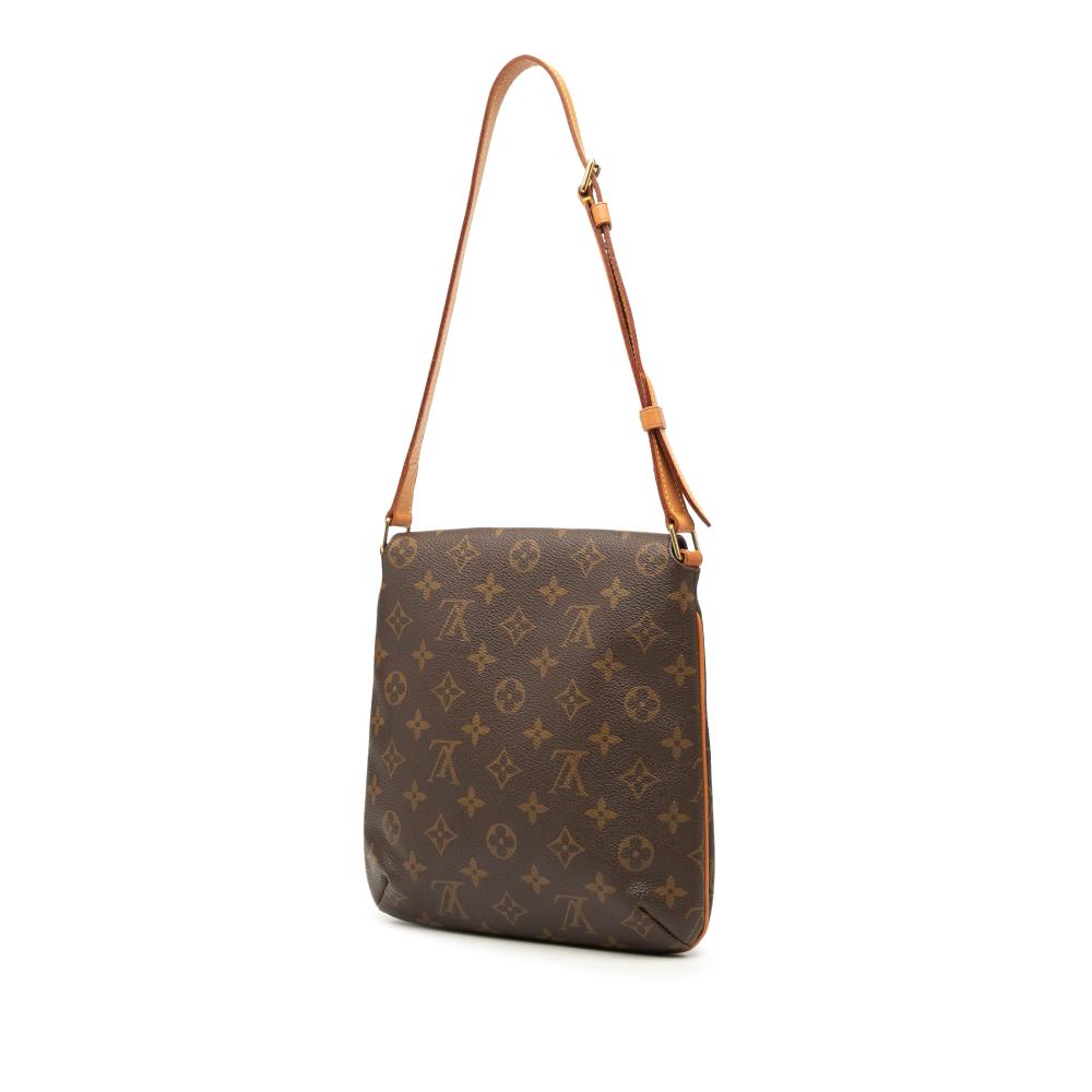 Louis Vuitton B Louis Vuitton Brown Monogram Canvas Fabric Monogram Musette Salsa Short Strap Spain