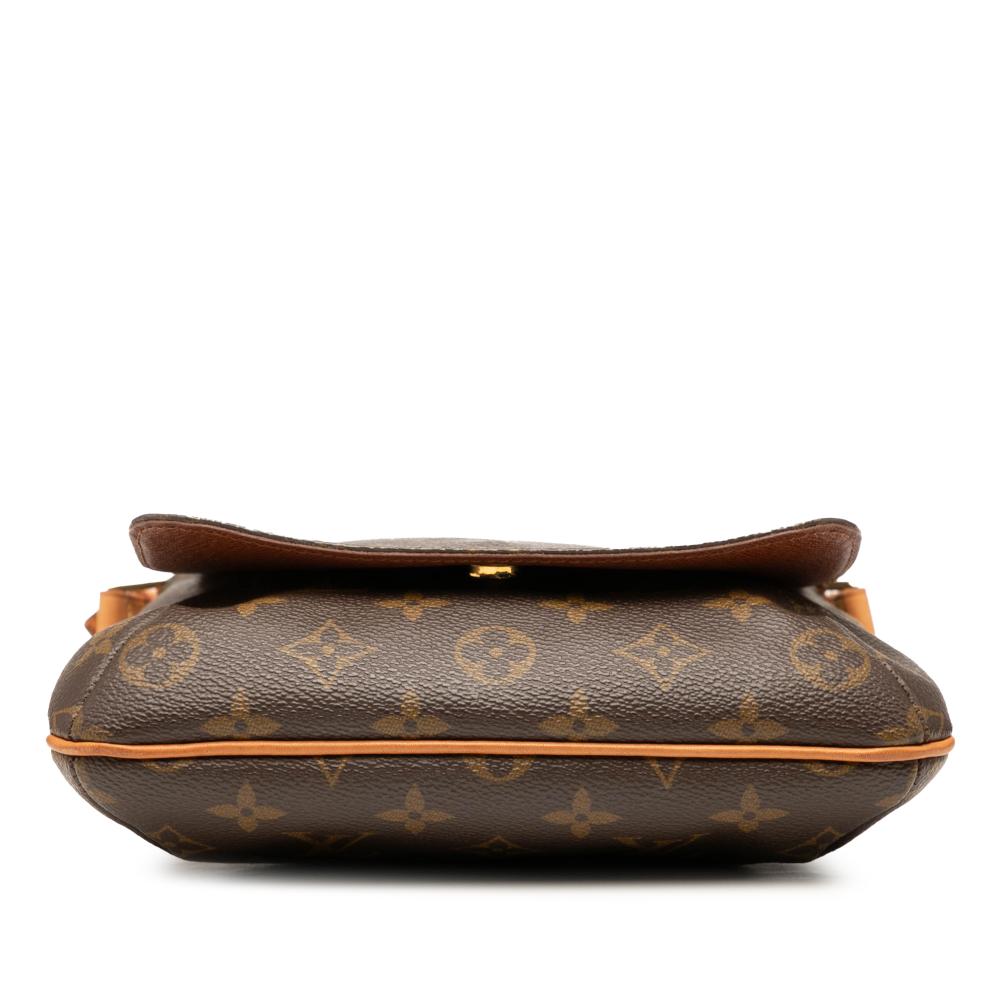 Louis Vuitton B Louis Vuitton Brown Monogram Canvas Fabric Monogram Musette Salsa Short Strap Spain
