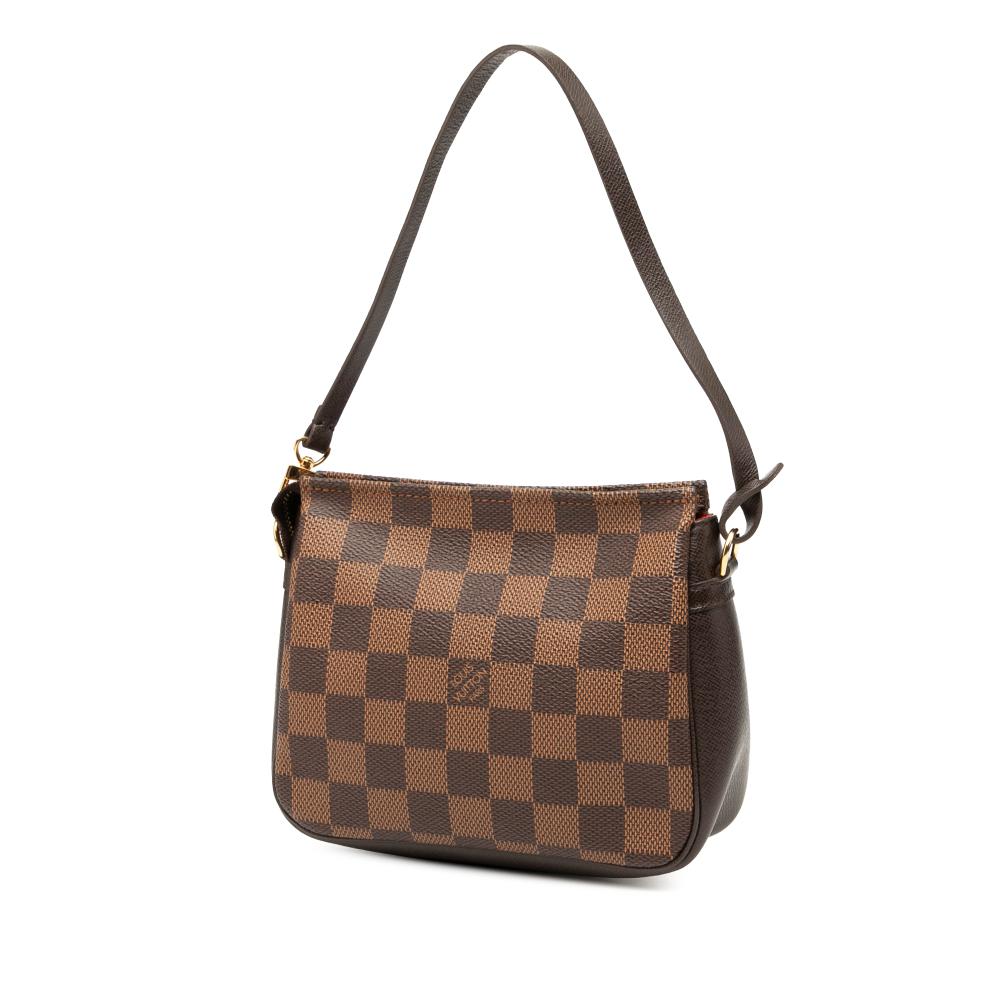 Louis Vuitton AB Louis Vuitton Brown Damier Canvas Fabric Damier Ebene Trousse Pochette France