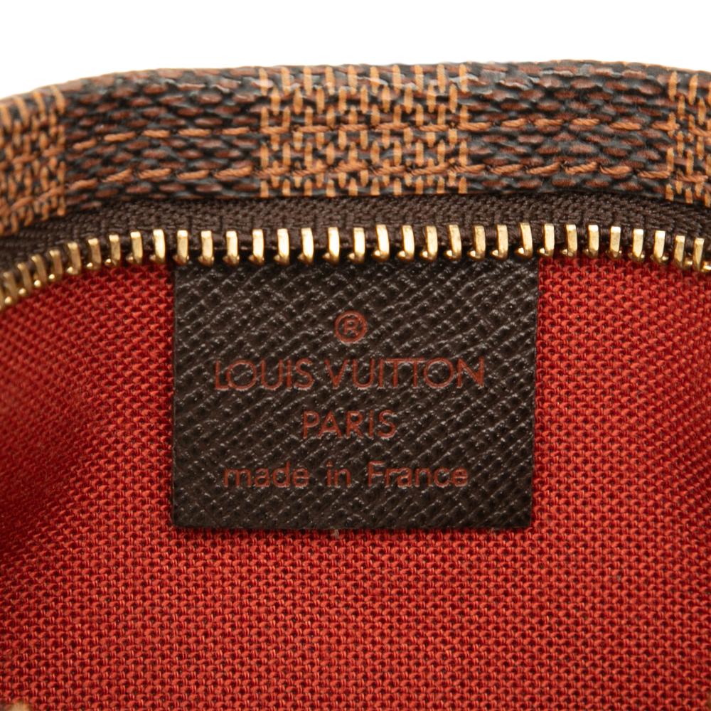 Louis Vuitton AB Louis Vuitton Brown Damier Canvas Fabric Damier Ebene Trousse Pochette France