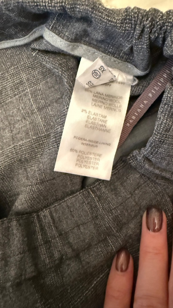 Fabiana Filippi Grey wool trousers