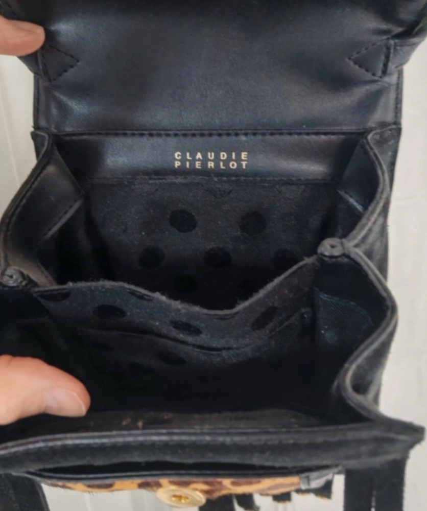 Claudie Pierlot Sac bandoulière léopard