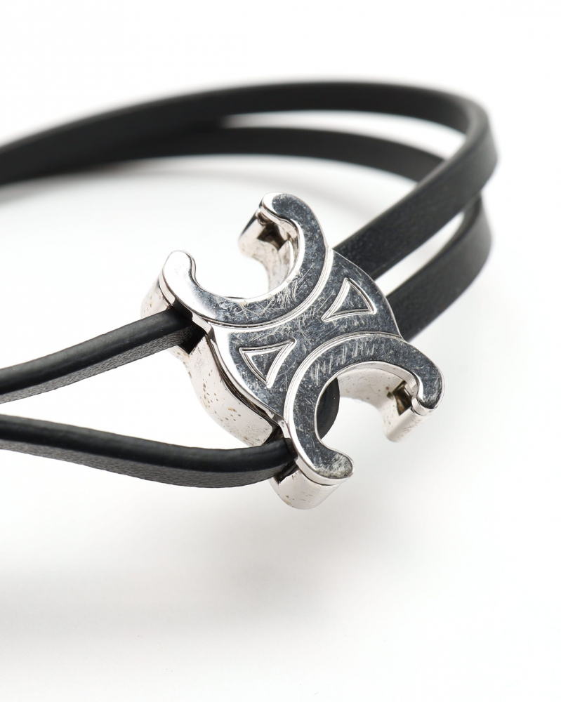Celine Céline Triomphe Bracelet Leather