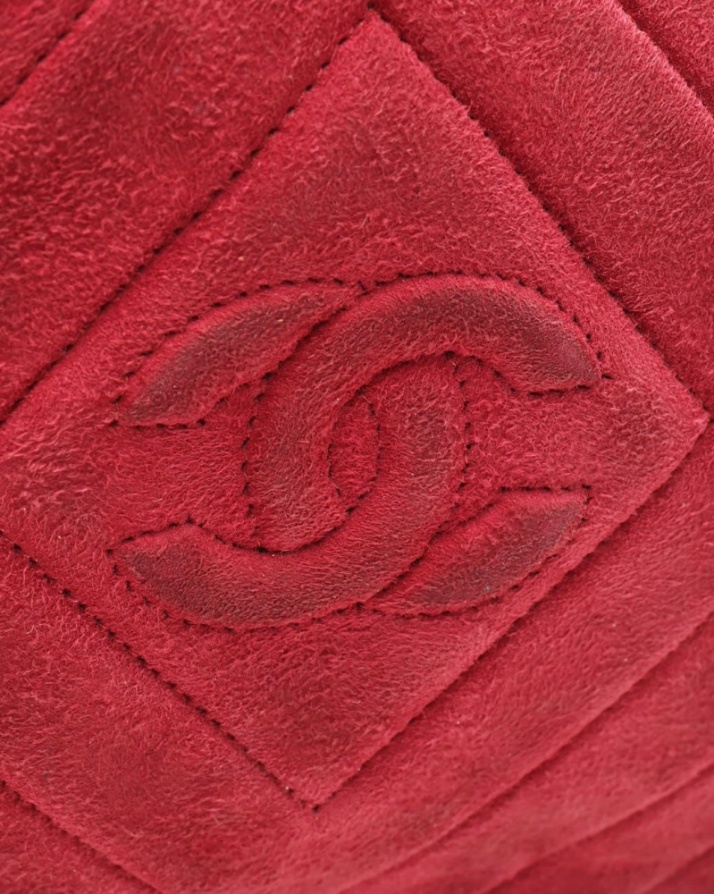 Chanel CC Suede Camera Bag