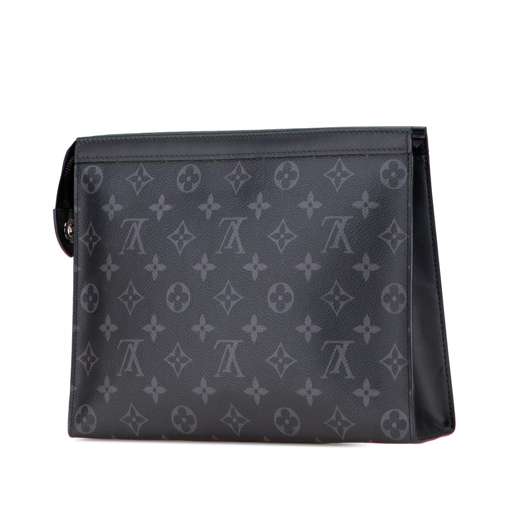 Louis Vuitton B Louis Vuitton Black Monogram Canvas Canvas Monogram Eclipse Pochette Voyage MM France