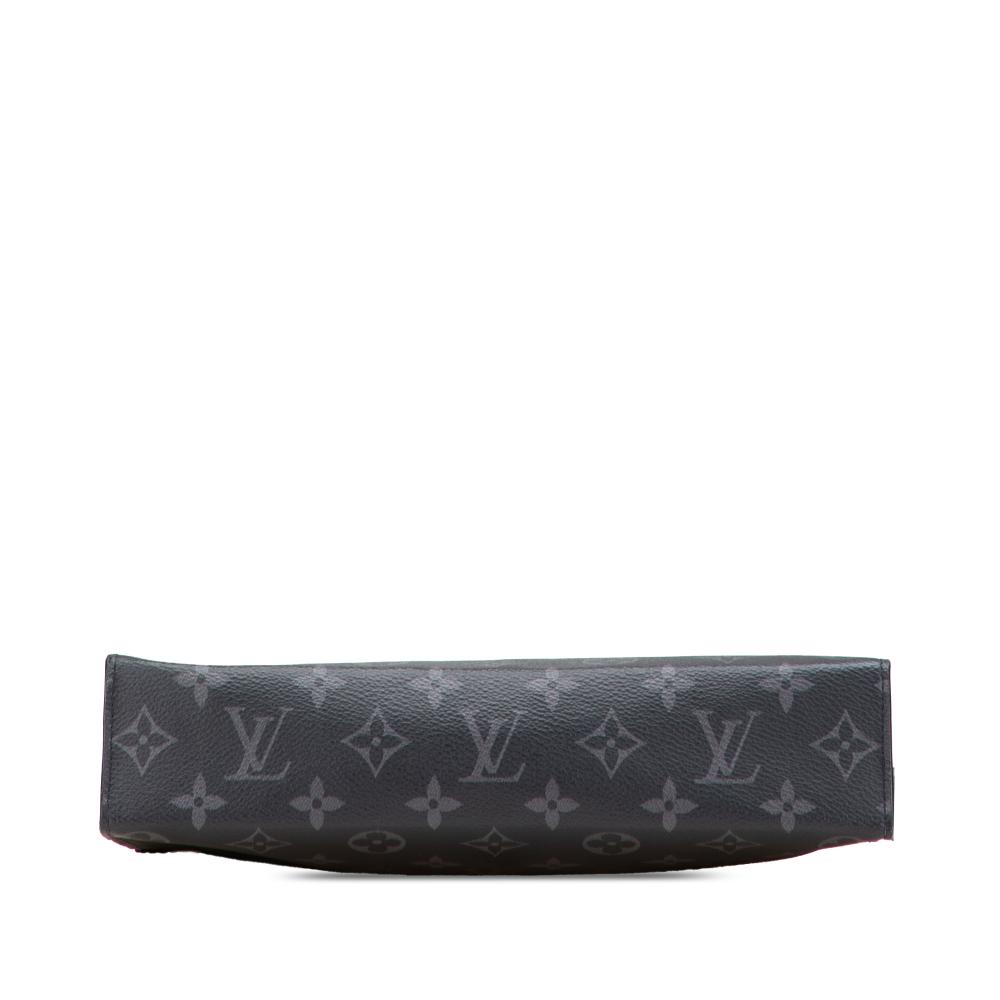 Louis Vuitton B Louis Vuitton Black Monogram Canvas Canvas Monogram Eclipse Pochette Voyage MM France