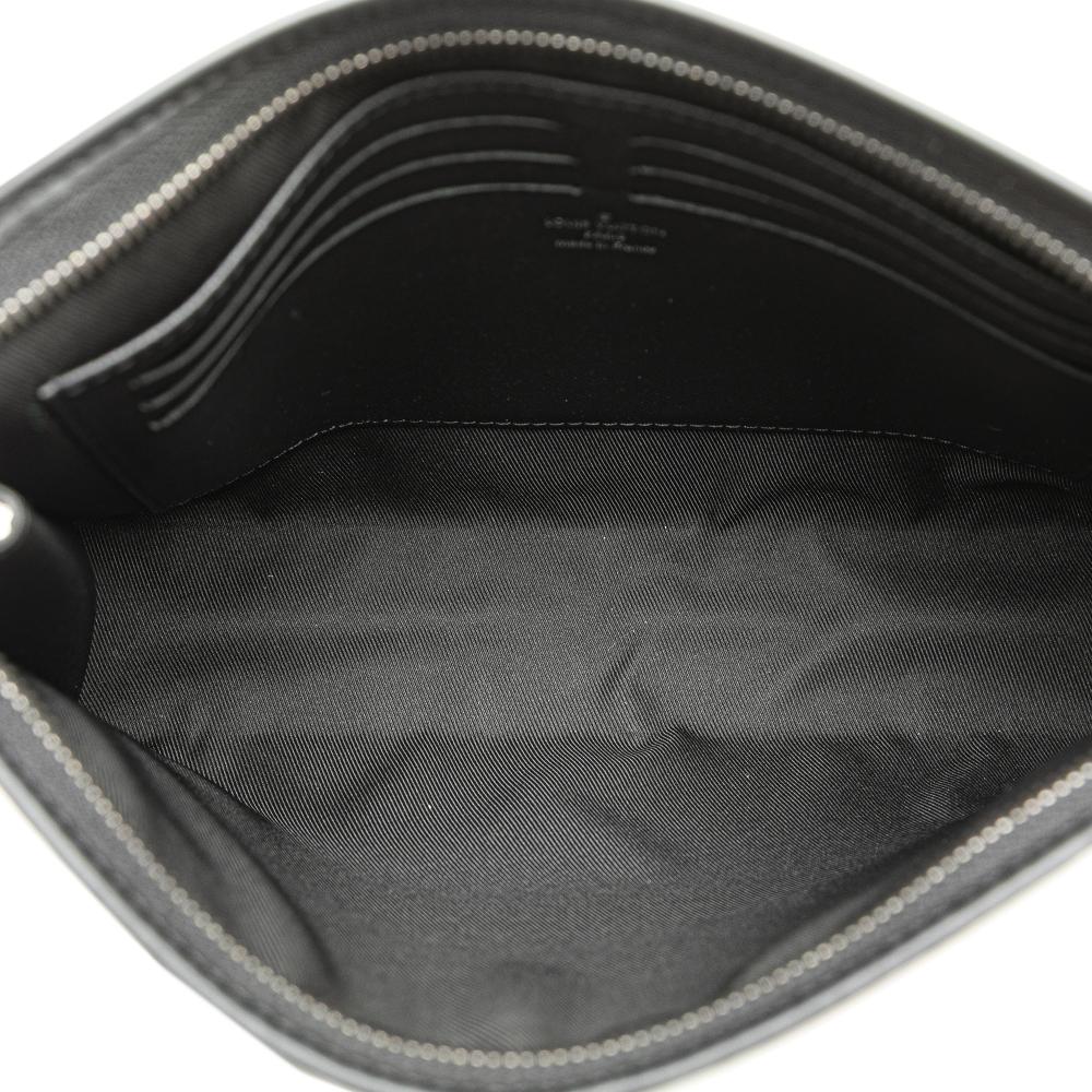 Louis Vuitton B Louis Vuitton Black Monogram Canvas Canvas Monogram Eclipse Pochette Voyage MM France