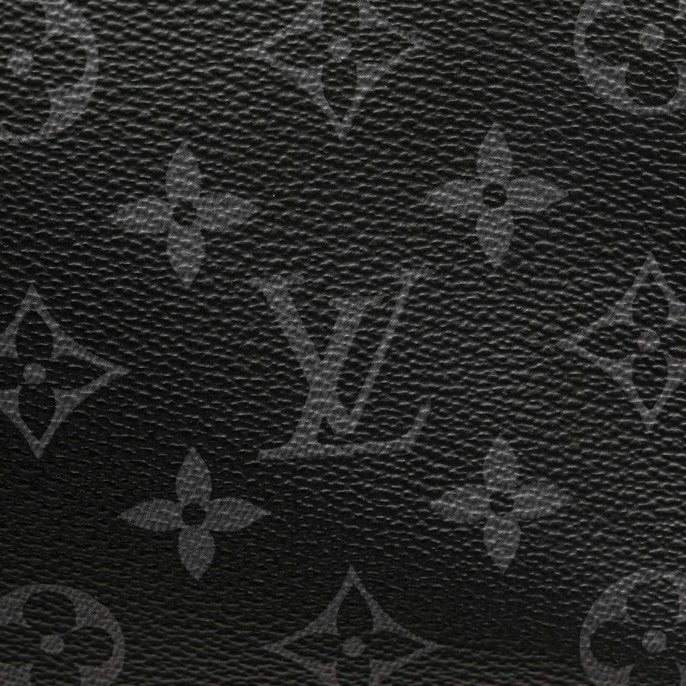Louis Vuitton B Louis Vuitton Black Monogram Canvas Canvas Monogram Eclipse Pochette Voyage MM France