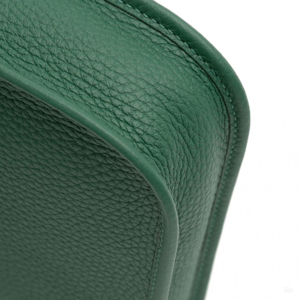 Hermès Evelyne 16 TPM Taurillon Clemence Leather Amazone Hobo Crossbody Vert Moyen