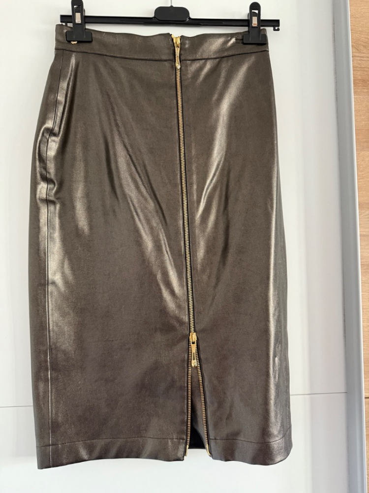 Just Cavalli Vegan leather slim skirt