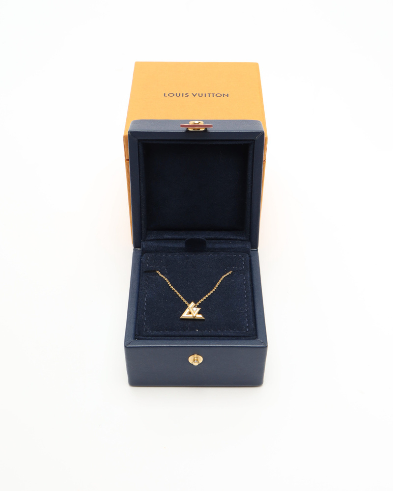 Louis Vuitton LV Volt One Small Pendant, 18kt Yellow Gold And Diamond