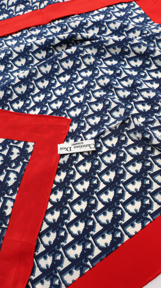 Christian Dior 80 Oblique Slik Scarf