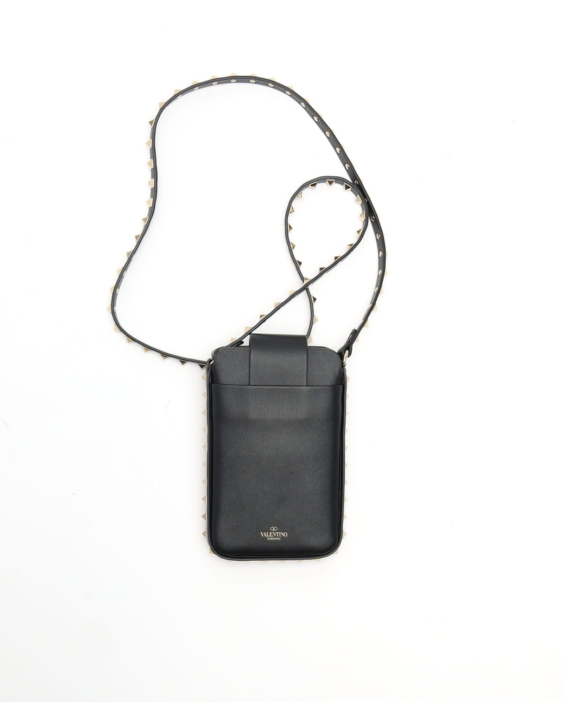 Valentino Rockstud Leather Phone Bag