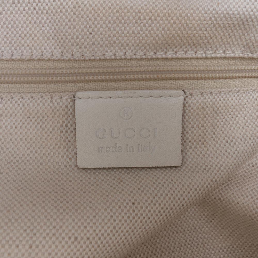 Gucci B Gucci White Raffia Natural Material Large Diamante Sukey Tote Italy