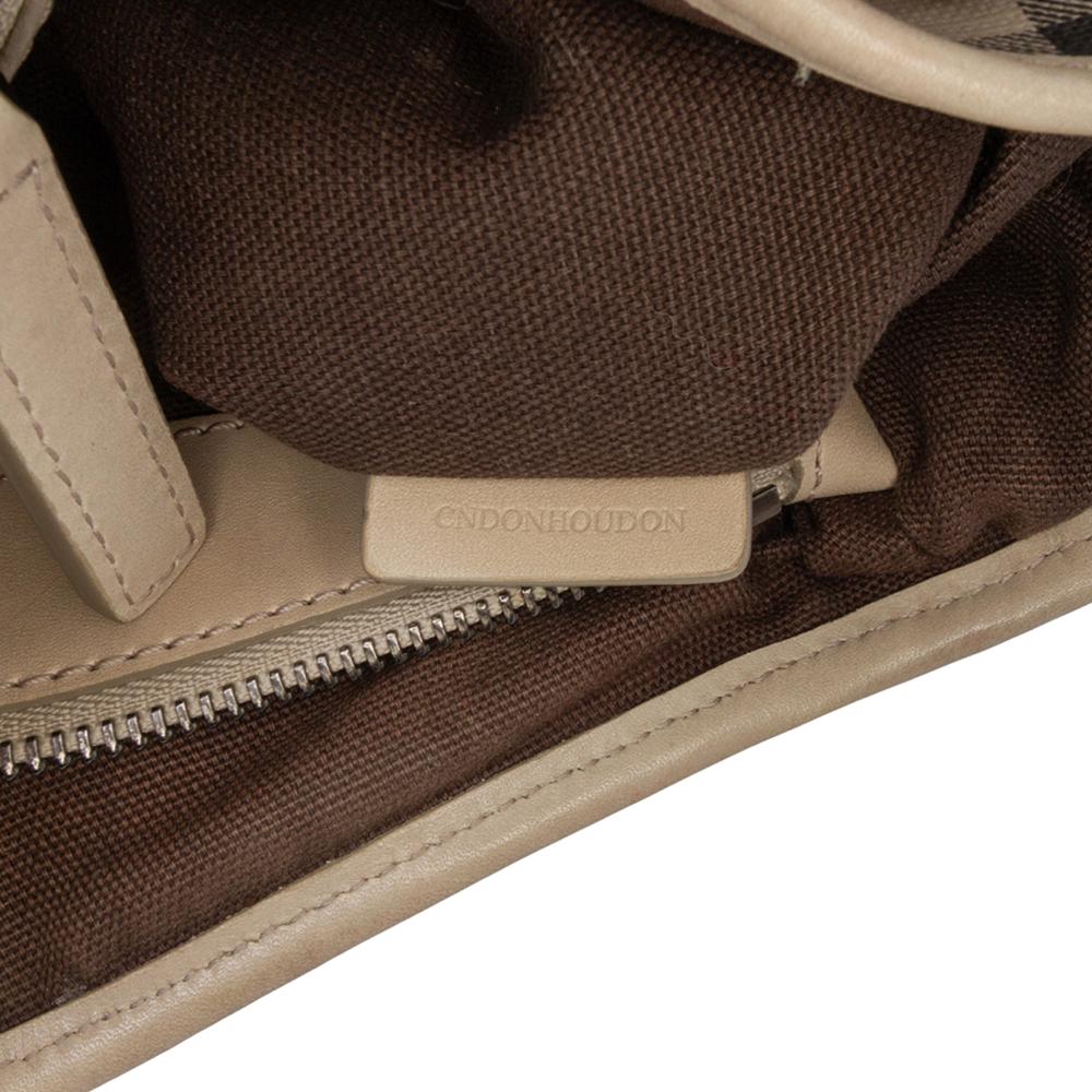 Burberry B Burberry Brown Beige Coated Canvas Fabric Small Smoke Check Northfield Satchel China