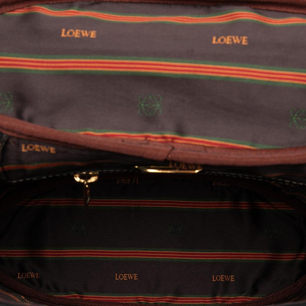 Loewe B LOEWE Black Calf Leather Velasquez Twist Vanity Bag Spain