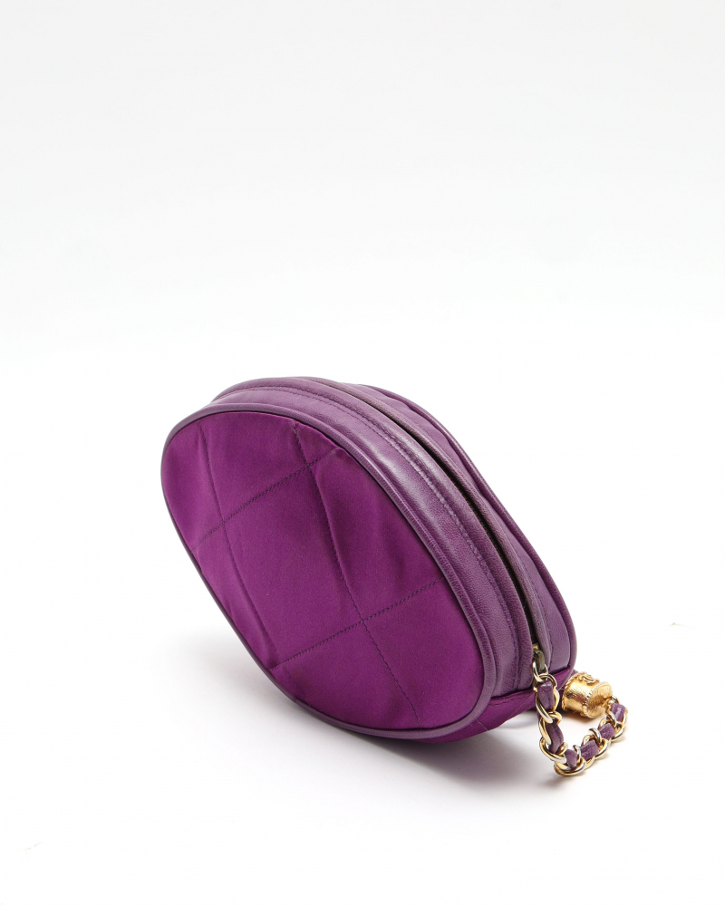 Chanel Satin Lamskin Pouch