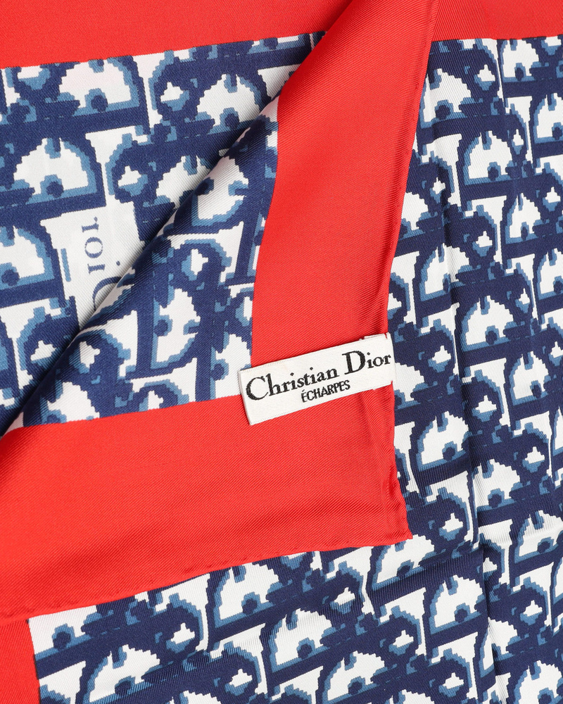 Christian Dior 80 Trotter Silk Scarf