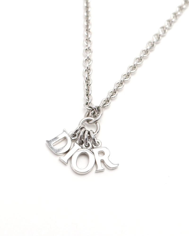 Christian Dior Letter Logo Pendant Necklace