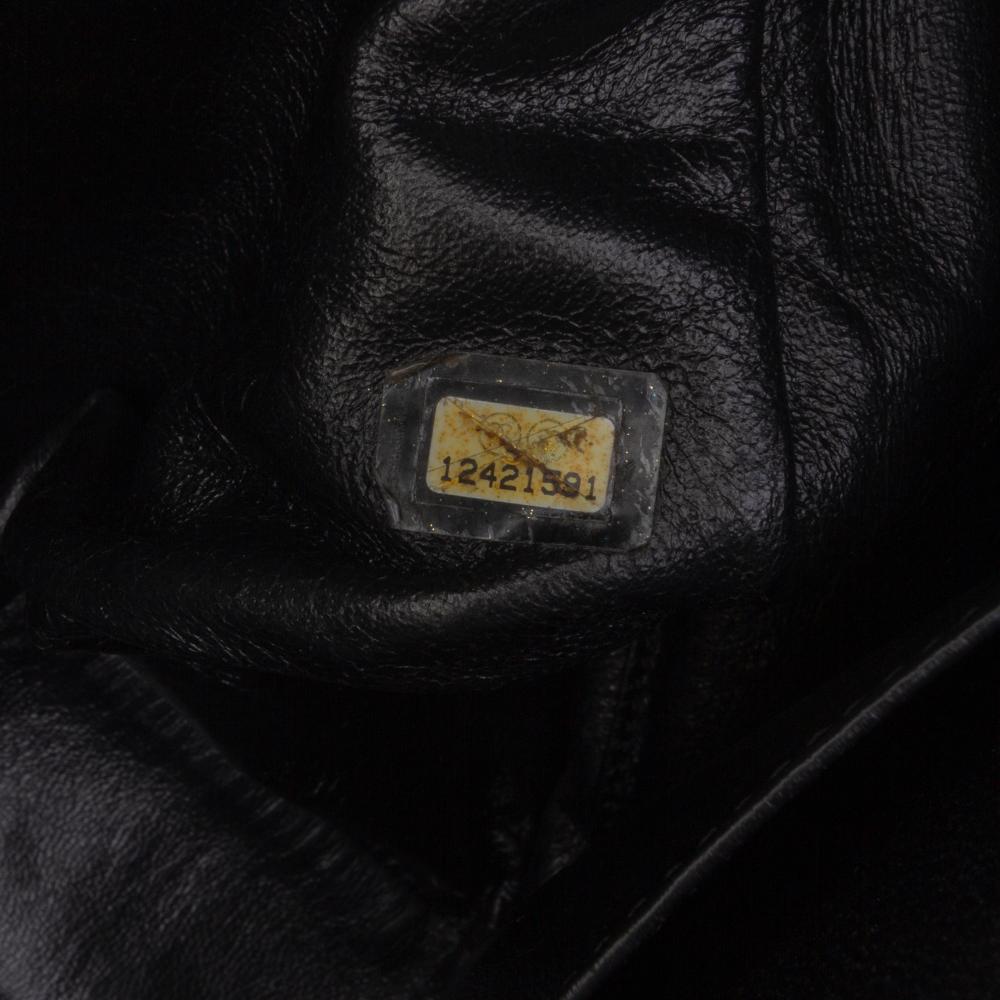 Chanel B Chanel Black Calf Leather Reissue 2.55 Aged skin Double Flap 227 Italy