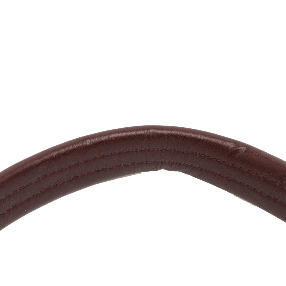 Burberry B Burberry Red Nubuck Leather Leather Nubuck and House Check Canvas Beckett Bucket Bag Italy