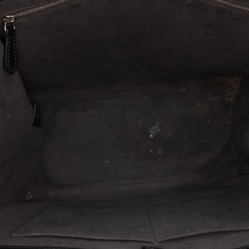 Fendi B Fendi Black Denim Fabric 3Jours Tote Italy