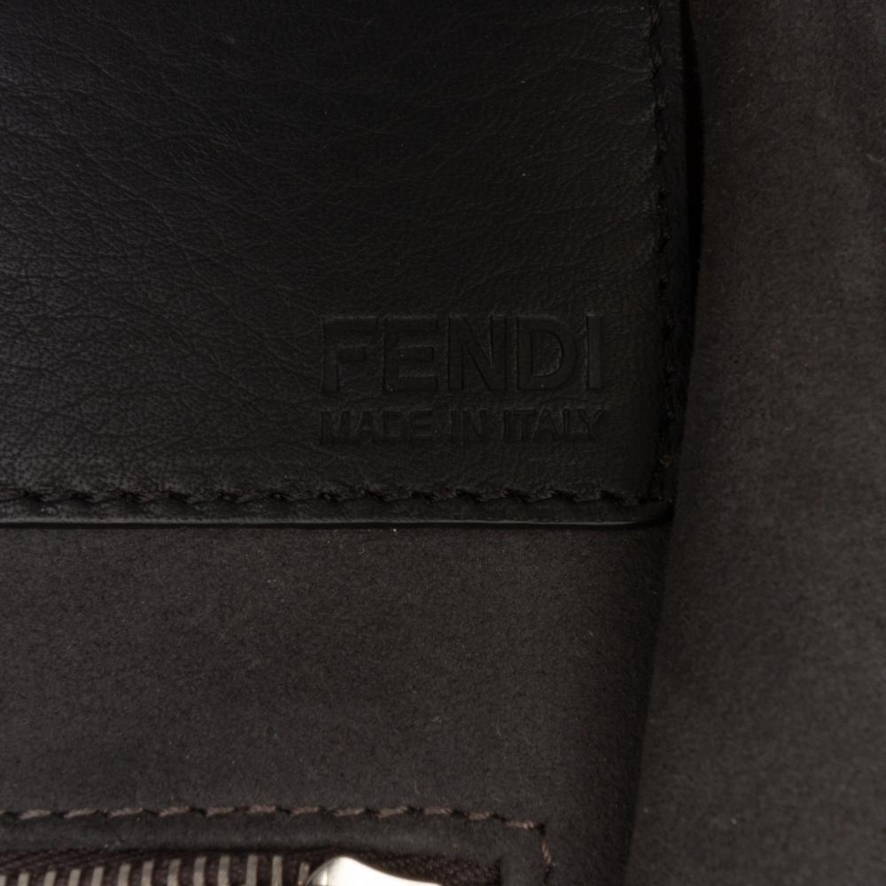 Fendi B Fendi Black Denim Fabric 3Jours Tote Italy