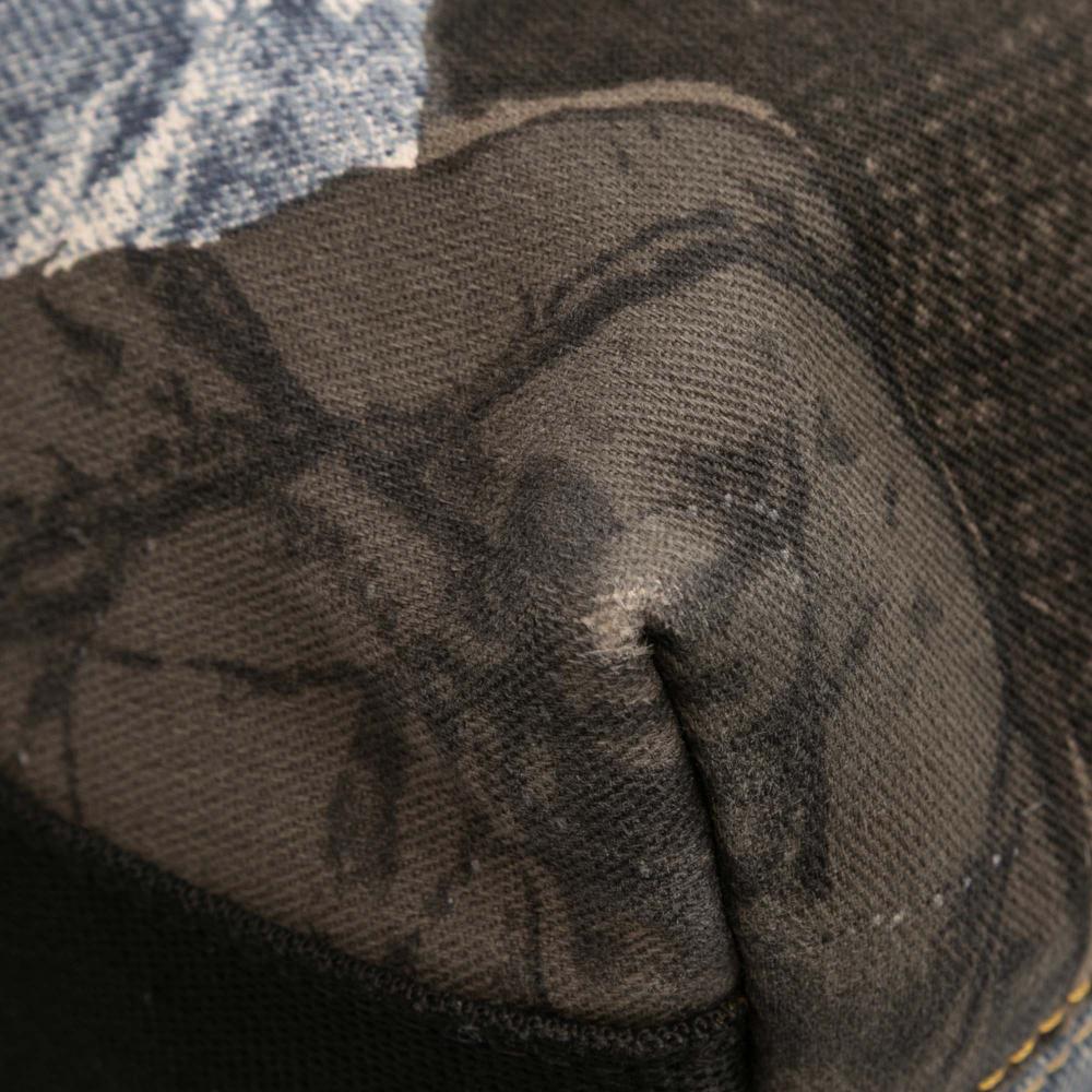 Christian Dior B Dior Blue Denim Denim Fabric Printed Speedway Crossbody Italy