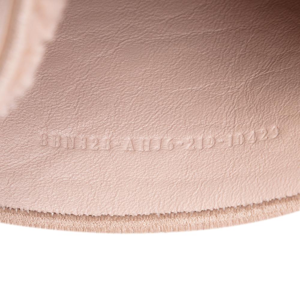 Fendi B Fendi Pink Shearling Natural Material Large Peekaboo ISeeU Satchel Italy