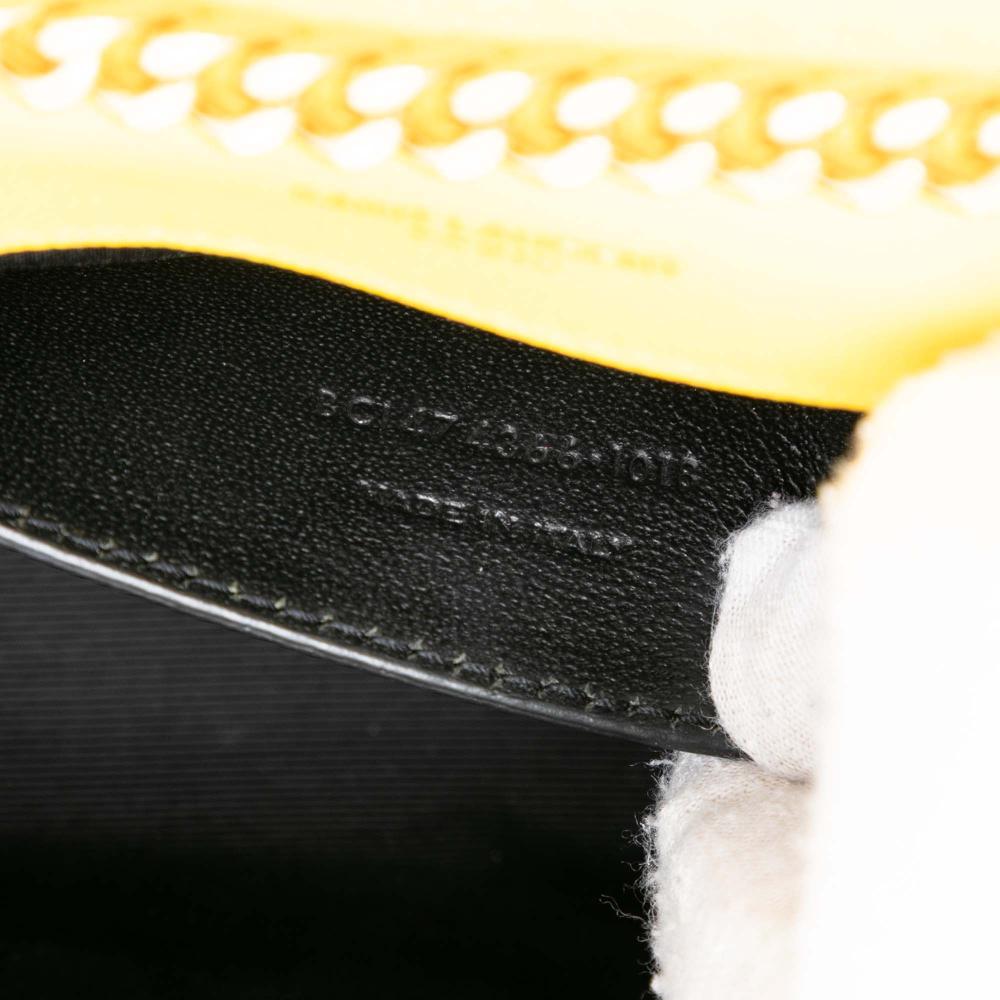 Saint Laurent AB Saint Laurent Yellow Calf Leather Small Grain de Poudre Monogram Kate Tassel Crossbody Italy