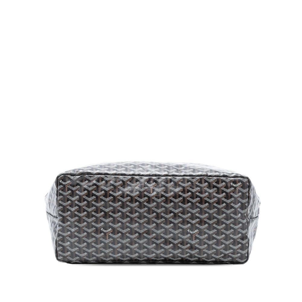 Goyard AB Goyard Black Coated Canvas Fabric Goyardine Saint Louis GM France