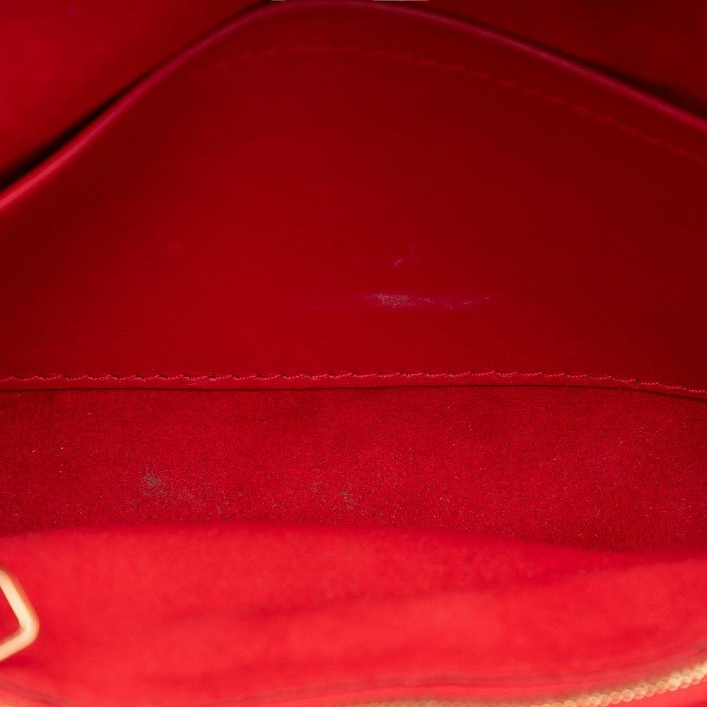 Louis Vuitton B Louis Vuitton Red Calf Leather Louise Chain MM France